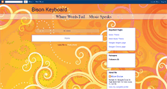 Desktop Screenshot of bisonkeyboard.blogspot.com