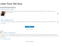Tablet Screenshot of listentwicetalkonce.blogspot.com