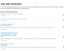 Tablet Screenshot of job-and-interview.blogspot.com