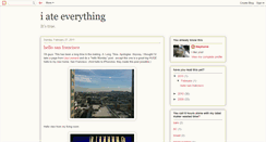 Desktop Screenshot of iateeverything.blogspot.com