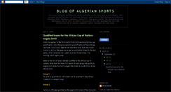 Desktop Screenshot of algeria-sport.blogspot.com