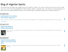 Tablet Screenshot of algeria-sport.blogspot.com