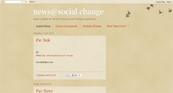 Desktop Screenshot of mmusocialchange.blogspot.com