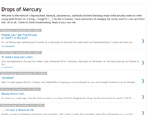 Tablet Screenshot of drops-of-mercury.blogspot.com