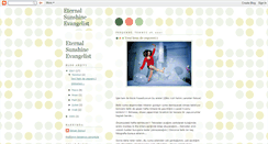Desktop Screenshot of eternalsunshineevangelist.blogspot.com