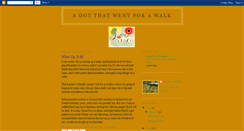 Desktop Screenshot of dotthatwentforawalk.blogspot.com