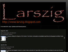 Tablet Screenshot of larszig.blogspot.com