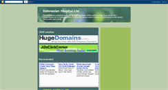 Desktop Screenshot of indonesianhospitals.blogspot.com