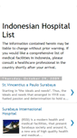 Mobile Screenshot of indonesianhospitals.blogspot.com