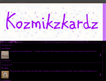 Tablet Screenshot of kozmikzkardz.blogspot.com