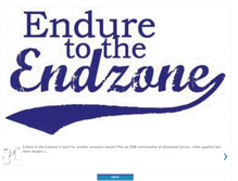 Tablet Screenshot of enduretotheendzone.blogspot.com