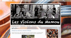 Desktop Screenshot of lesviolonsdumamou.blogspot.com