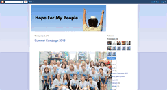 Desktop Screenshot of hopeformypeople.blogspot.com