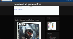 Desktop Screenshot of downloadallgames4free.blogspot.com