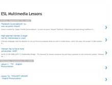 Tablet Screenshot of eslvideolessons.blogspot.com