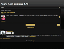 Tablet Screenshot of kenny-klein.blogspot.com