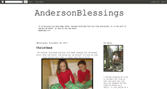 Desktop Screenshot of andersonblessings.blogspot.com