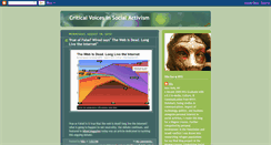 Desktop Screenshot of criticalvoicesinsocialactivism.blogspot.com