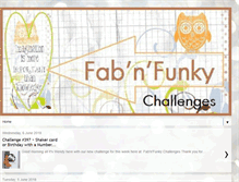 Tablet Screenshot of fabnfunkychallenges.blogspot.com