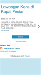 Mobile Screenshot of lowongankerjadikapalpesiar.blogspot.com