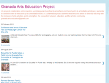 Tablet Screenshot of granada-arts-education.blogspot.com