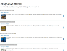 Tablet Screenshot of gencsanatdergisi.blogspot.com