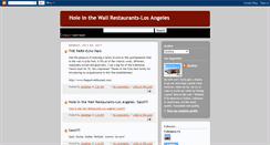 Desktop Screenshot of holeinthewallla.blogspot.com