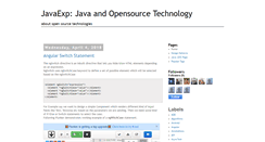 Desktop Screenshot of javaexp.blogspot.com