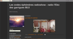 Desktop Screenshot of les-ondes-ephemeres.blogspot.com