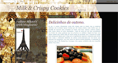 Desktop Screenshot of milkandcrispycookies.blogspot.com