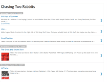 Tablet Screenshot of chasingtworabbits.blogspot.com