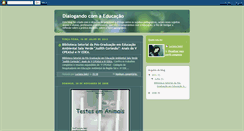 Desktop Screenshot of dialogandocomaeducacao.blogspot.com