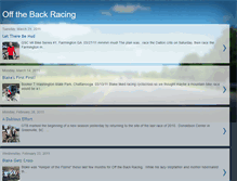 Tablet Screenshot of offthebackracing.blogspot.com