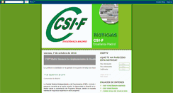 Desktop Screenshot of csifmadridnoticiaseducacion.blogspot.com