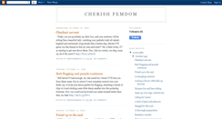 Desktop Screenshot of cherishfemdom.blogspot.com