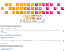 Tablet Screenshot of ensinocriativo.blogspot.com