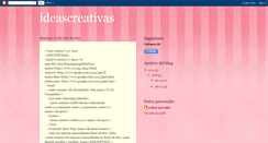 Desktop Screenshot of ideasymanoscreativas.blogspot.com