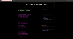 Desktop Screenshot of oskuro666romantiko.blogspot.com