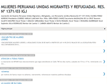 Tablet Screenshot of mujeresperuanasunidasmr.blogspot.com