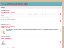 Tablet Screenshot of geheimvandeleesdijk.blogspot.com
