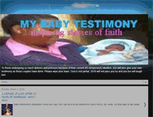 Tablet Screenshot of mybabytestimony.blogspot.com