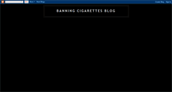 Desktop Screenshot of banningcigarettesblog.blogspot.com