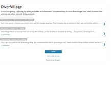 Tablet Screenshot of divervillage.blogspot.com