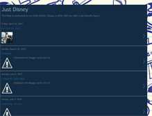 Tablet Screenshot of justdisney.blogspot.com