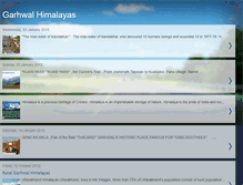 Tablet Screenshot of garhwal-himalayas.blogspot.com