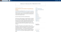 Desktop Screenshot of male-health-products.blogspot.com