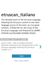 Mobile Screenshot of etruscanitaliano.blogspot.com