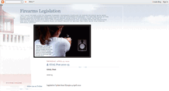 Desktop Screenshot of firearmslegislation.blogspot.com