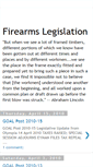 Mobile Screenshot of firearmslegislation.blogspot.com