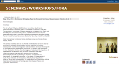 Desktop Screenshot of libraryseminarsworkshopsfora.blogspot.com
